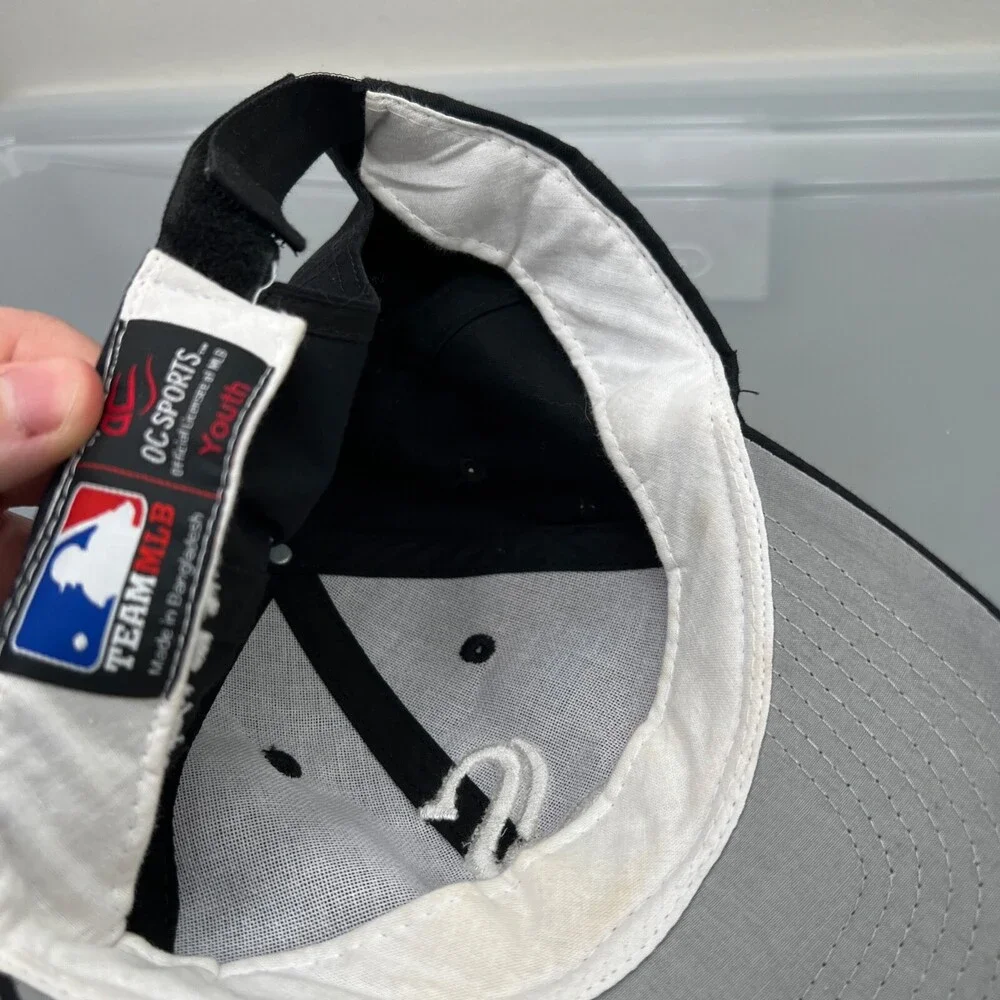 OC Sports Chicago White‎ Sox Hat Boys Black Baseball Cap MLB Sports Youth
